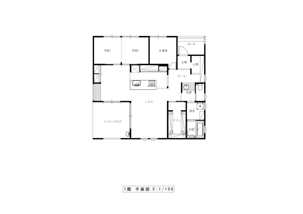 北玄関の間取り・家事動線が良い間取り事例｜栃木の工務店『第一住宅』